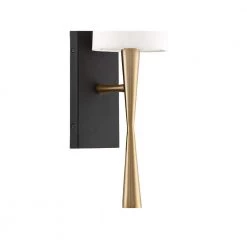 Trenton 1-Light Aged Brass + Black Forged Sconce by Crystorama -Crystorama popular store aged brass black forged crystorama wall sconces tre 221 ag bf 4f 1000