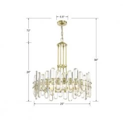 Bolton 8-Light Aged Brass Standard Chandelier by Crystorama 12 Bolton 8-Light Aged Brass Standard Chandelier by Crystorama -Crystorama popular store aged brass crystorama chandeliers bol 8888 ag 44 1000
