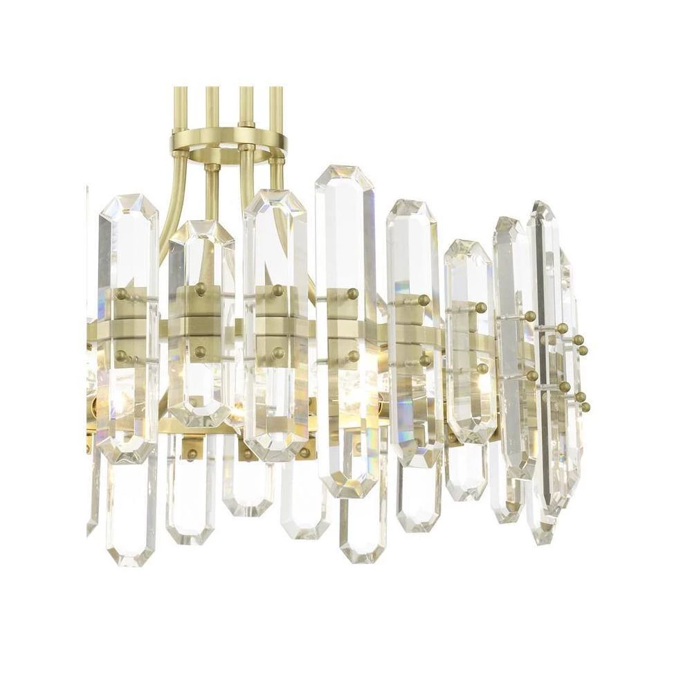 Bolton 8-Light Aged Brass Standard Chandelier by Crystorama 5 Bolton 8-Light Aged Brass Standard Chandelier by Crystorama - Image 3