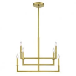 Dante 6-Light Aged Brass Chandelier by Crystorama -Crystorama popular store aged brass crystorama chandeliers dnt 6026 ag 4f 1000