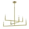 Dante 6-Light Aged Brass Chandelier by Crystorama -Crystorama popular store aged brass crystorama chandeliers dnt 6046 ag 64 1000