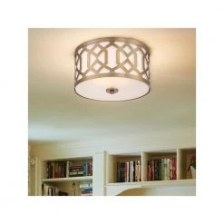 Jennings 16.25 in 3-Light Aged Brass Flush Mount by Crystorama -Crystorama popular store aged brass crystorama flush mount lights 2263 ag 1f 1000