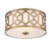 Jennings 16.25 in 3-Light Aged Brass Flush Mount by Crystorama -Crystorama popular store aged brass crystorama flush mount lights 2263 ag 64 1000