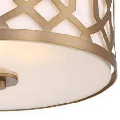 Jennings 16.25 in 3-Light Aged Brass Flush Mount by Crystorama -Crystorama popular store aged brass crystorama flush mount lights 2263 ag c3 1000