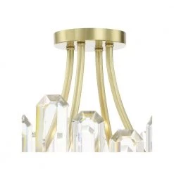 Bolton 20.75 in. 4-Light Aged Brass Flush Mount by Crystorama -Crystorama popular store aged brass crystorama flush mount lights bol 8884 ag 1f 1000