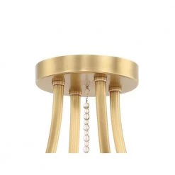 Clover 18 in 4-Light Aged Brass Flush Mount by Crystorama -Crystorama popular store aged brass crystorama flush mount lights clo 8894 ag 4f 1000