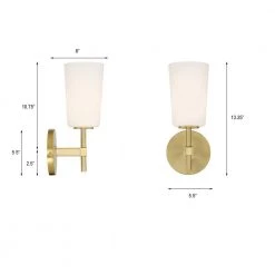 Colton 1-Light Aged BrassWall Sconce by Crystorama 11 Colton 1-Light Aged BrassWall Sconce by Crystorama -Crystorama popular store aged brass crystorama vanity lighting col 101 ag 44 1000