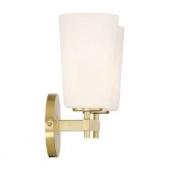 Colton 2-Light Aged Brass Wall Sconce by Crystorama -Crystorama popular store aged brass crystorama vanity lighting col 102 ag 4f 1000