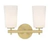 Colton 2-Light Aged Brass Wall Sconce by Crystorama