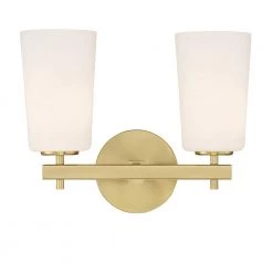Colton 2-Light Aged Brass Wall Sconce by Crystorama