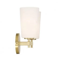Colton 3-Light Aged Brass Wall Sconce by Crystorama -Crystorama popular store aged brass crystorama vanity lighting col 103 ag 4f 1000