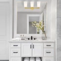 Colton 3-Light Aged Brass Wall Sconce by Crystorama -Crystorama popular store aged brass crystorama vanity lighting col 103 ag fa 1000