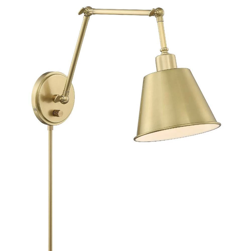 Mitchell 1-Light Aged Brass Sconce by Crystorama 5 Mitchell 1-Light Aged Brass Sconce by Crystorama - Image 3