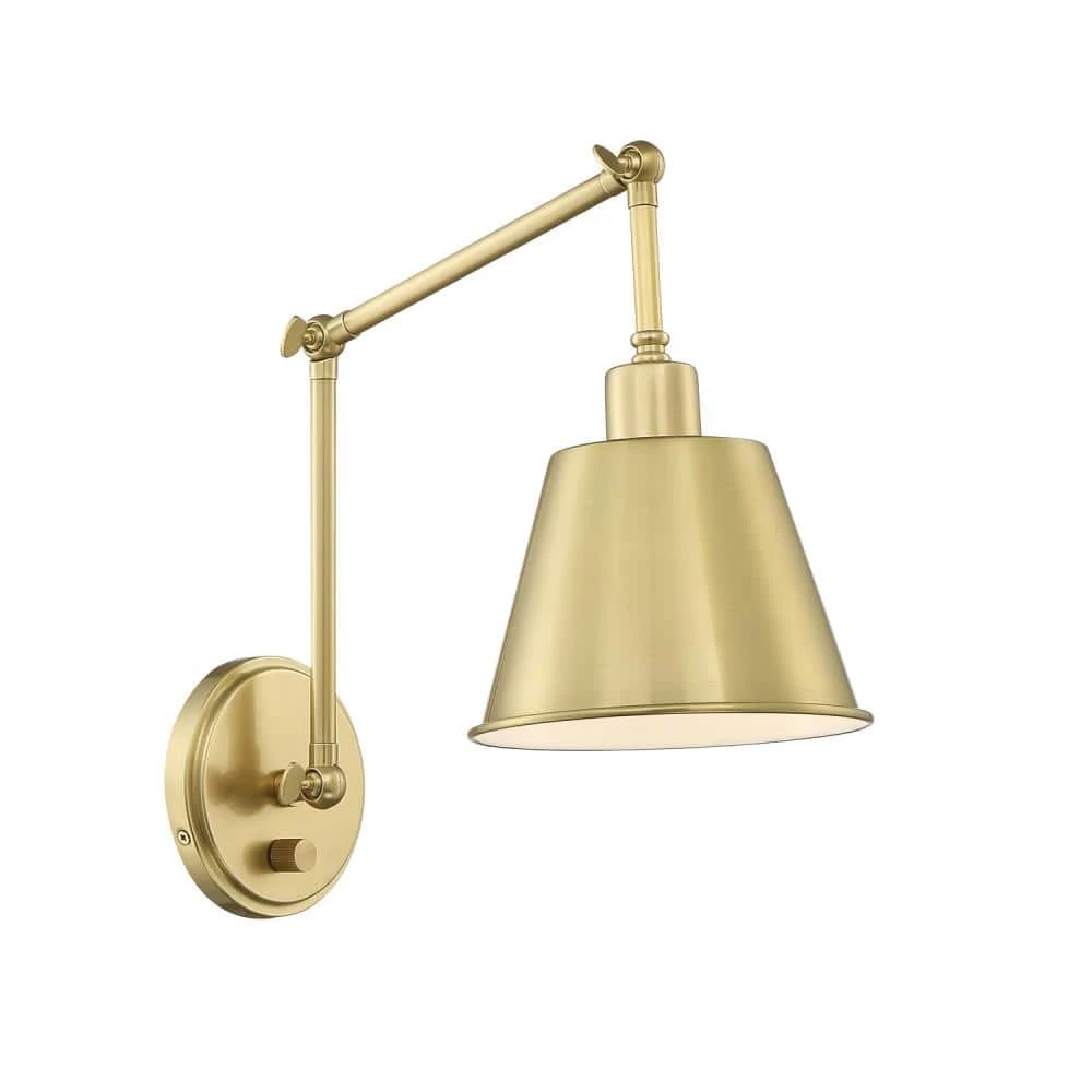 Mitchell 1-Light Aged Brass Sconce by Crystorama 3 Mitchell 1-Light Aged Brass Sconce by Crystorama