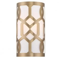 Jennings 1-Light Aged Brass Sconce by Crystorama