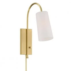 Alexa 1-Light Aged Brass Wall Mount by Crystorama -Crystorama popular store aged brass crystorama wall sconces alx 4501 ag 44 1000