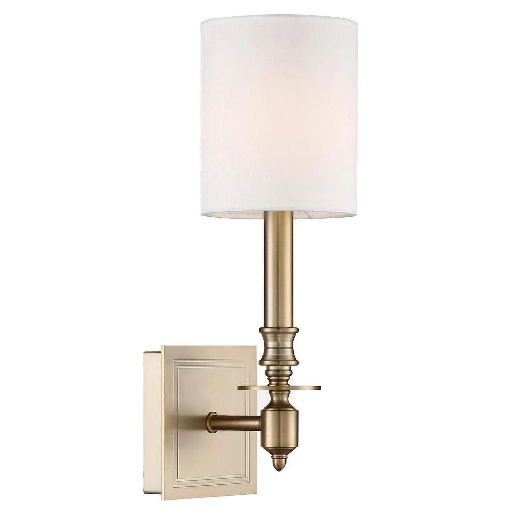 Lloyd 1-Light Aged Brass Sconce by Crystorama 4 Lloyd 1-Light Aged Brass Sconce by Crystorama - Image 2