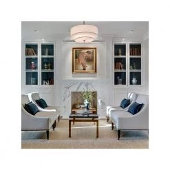 Luxo 5-Light Antique Brass Shaded Chandelier with Silk Shade by Crystorama -Crystorama popular store antique brass crystorama chandeliers 9507 ab 44 1000