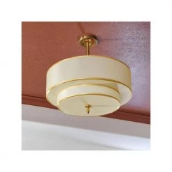 Luxo 5-Light Antique Brass Shaded Chandelier with Silk Shade by Crystorama -Crystorama popular store antique brass crystorama chandeliers 9507 ab 76 1000