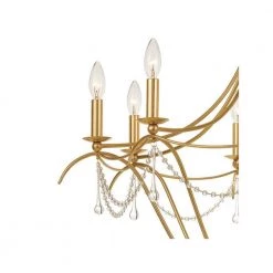 Metro 8-Light Antique Gold Crystal Chandelier by Crystorama -Crystorama popular store antique gold crystorama chandeliers 428 ga 4f 1000