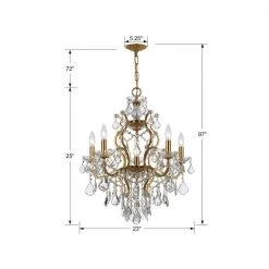 Filmore 6-Light Antique Gold Crystal Chandelier by Crystorama 13 Filmore 6-Light Antique Gold Crystal Chandelier by Crystorama -Crystorama popular store antique gold crystorama chandeliers 4455 ga cl saq 44 1000
