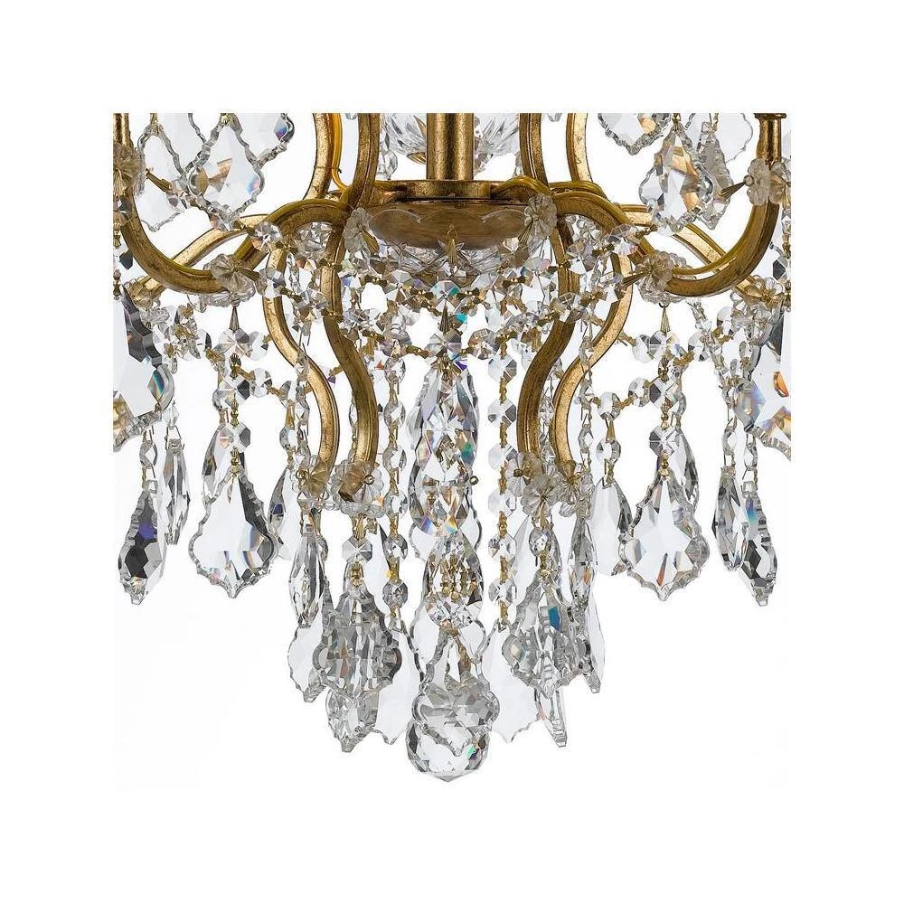 Filmore 6-Light Antique Gold Crystal Chandelier by Crystorama 5 Filmore 6-Light Antique Gold Crystal Chandelier by Crystorama - Image 3