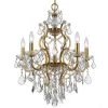 Filmore 6-Light Antique Gold Crystal Chandelier by Crystorama