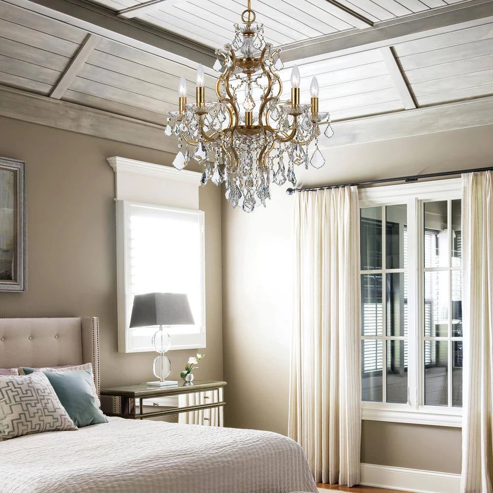 Filmore 6-Light Antique Gold Crystal Chandelier by Crystorama 8 Filmore 6-Light Antique Gold Crystal Chandelier by Crystorama - Image 6