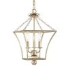 Broche 3-Light Antique Gold Chandelier by Crystorama