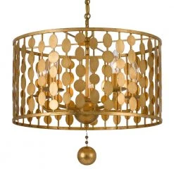 Layla 5-Light Antique Gold Chandelier by Crystorama