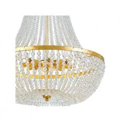 Rylee 8-Light Antique Gold Beaded Chandelier by Crystorama -Crystorama popular store antique gold crystorama chandeliers 609 ga 4f 1000