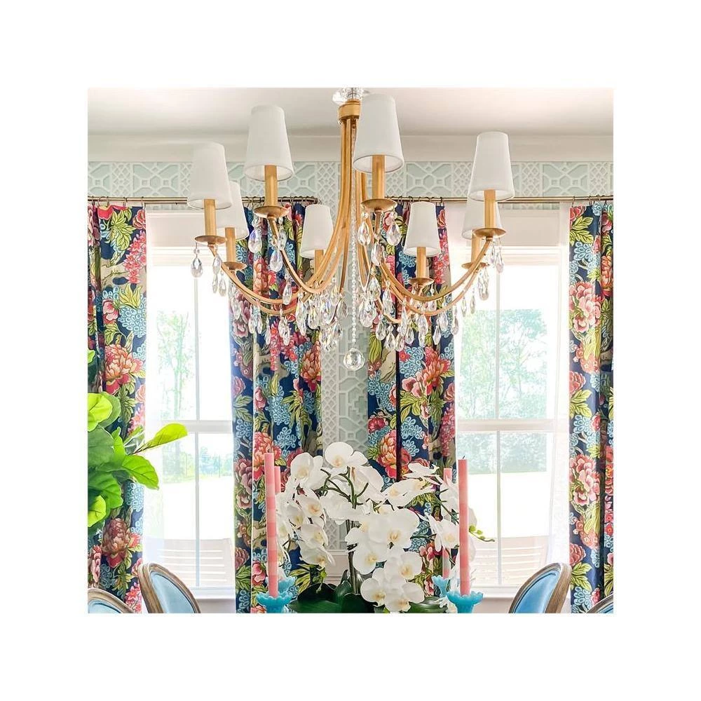 Bridgehampton 8-Light Antique Gold Crystal Chandelier by Crystorama 8 Bridgehampton 8-Light Antique Gold Crystal Chandelier by Crystorama - Image 6