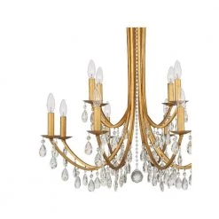 Bridgehampton 12-Light Antique Gold Crystal Chandelier by Crystorama 11 Bridgehampton 12-Light Antique Gold Crystal Chandelier by Crystorama -Crystorama popular store antique gold crystorama chandeliers 8829 ga cl mwp 4f 1000