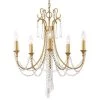 Arcadia 5-Light Antique Gold Crystal Chandelier by Crystorama