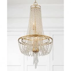 Arcadia 4-Light Antique Gold Crystal Chandelier by Crystorama -Crystorama popular store antique gold crystorama chandeliers arc 1907 ga cl mwp fa 1000