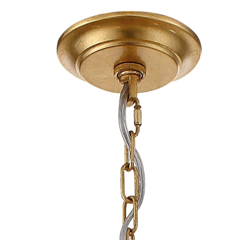 Arcadia 12-Light Antique Gold Crystal Chandelier by Crystorama 6 Arcadia 12-Light Antique Gold Crystal Chandelier by Crystorama - Image 4