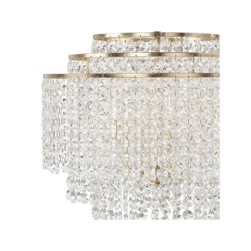 Gabrielle 6-Light Antique Gold Chandelier by Crystorama 7 Gabrielle 6-Light Antique Gold Chandelier by Crystorama - Image 5