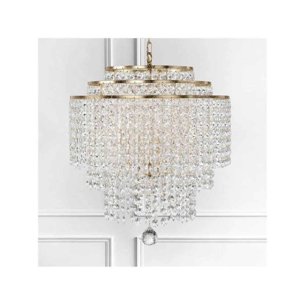 Gabrielle 6-Light Antique Gold Chandelier by Crystorama 9 Gabrielle 6-Light Antique Gold Chandelier by Crystorama - Image 7