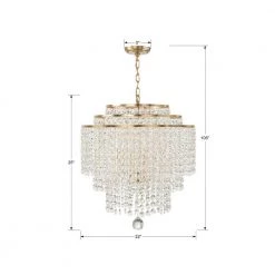 Gabrielle 6-Light Antique Gold Chandelier by Crystorama 14 Gabrielle 6-Light Antique Gold Chandelier by Crystorama -Crystorama popular store antique gold crystorama chandeliers gab b7305 ga fa 1000