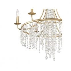 Gabrielle 6-Light Antique Gold Chandelier by Crystorama -Crystorama popular store antique gold crystorama chandeliers gab b7306 ga 1f 1000