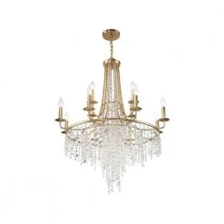 Gabrielle 12-Light Antique Gold Chandelier by Crystorama 11 Gabrielle 12-Light Antique Gold Chandelier by Crystorama -Crystorama popular store antique gold crystorama chandeliers gab b7312 ga 4f 1000