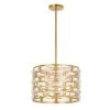 Meridian 5-Light Antique Gold Drum Chandelier by Crystorama -Crystorama popular store antique gold crystorama chandeliers mer 4865 ga 64 1000