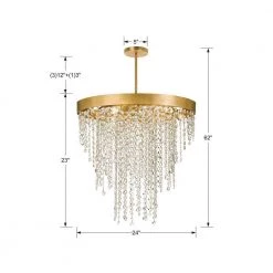 Winham 6-Light Antique Gold Crystal Chandelier by Crystorama 9 Winham 6-Light Antique Gold Crystal Chandelier by Crystorama -Crystorama popular store antique gold crystorama chandeliers win 616 ga cl mwp 1f 1000