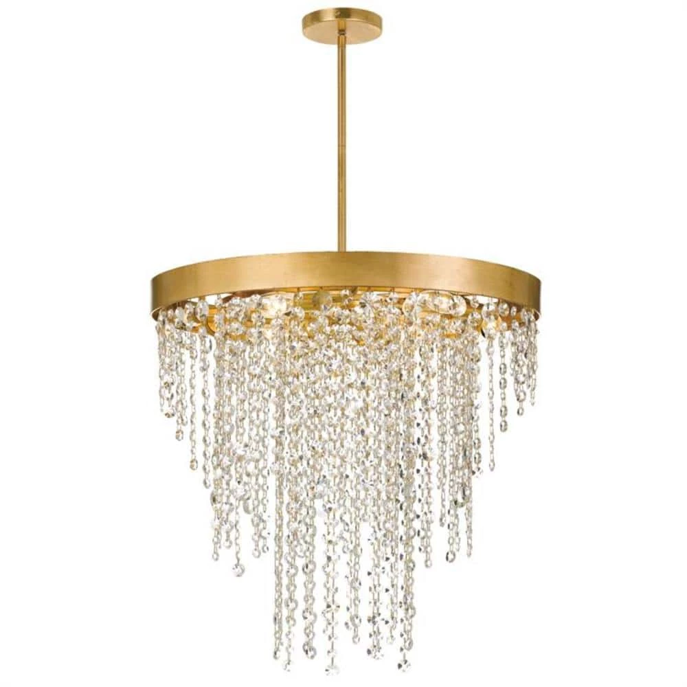 Winham 6-Light Antique Gold Crystal Chandelier by Crystorama 3 Winham 6-Light Antique Gold Crystal Chandelier by Crystorama