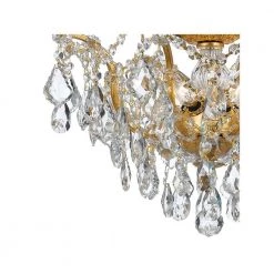 Filmore 19 in. 5-Light Antique Gold Semi-Flush Mount by Crystorama 9 Filmore 19 in. 5-Light Antique Gold Semi-Flush Mount by Crystorama -Crystorama popular store antique gold crystorama flush mount lights 4457 ga cl s 4f 1000