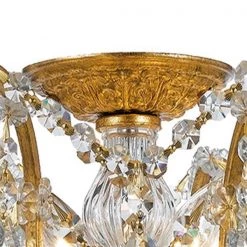 Filmore 19 in. 5-Light Antique Gold Semi-Flush Mount by Crystorama 10 Filmore 19 in. 5-Light Antique Gold Semi-Flush Mount by Crystorama -Crystorama popular store antique gold crystorama flush mount lights 4457 ga cl saq 1f 1000