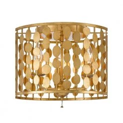 Layla 15 in 3-Light Antique Gold Flush Mount by Crystorama -Crystorama popular store antique gold crystorama flush mount lights 544 ga 1f 1000