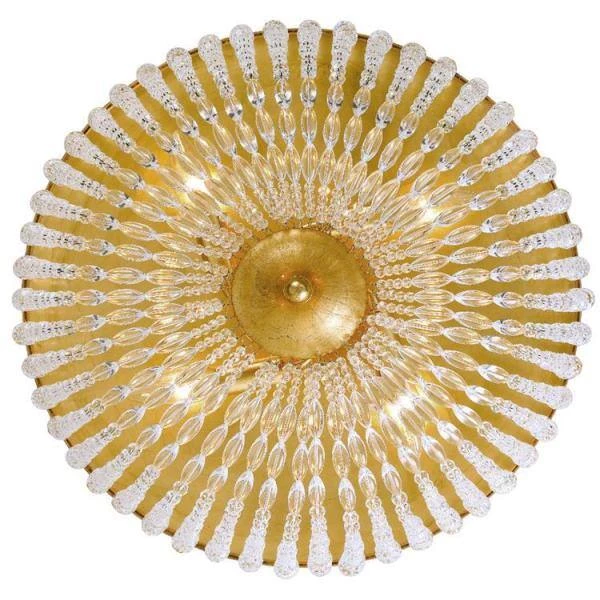 Rylee 18.5 in. 4-Light Antique Gold Flush Mount by Crystorama 4 Rylee 18.5 in. 4-Light Antique Gold Flush Mount by Crystorama - Image 2
