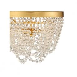 Fiona 13.75 in. 3-Light Antique Gold Flush Mount by Crystorama -Crystorama popular store antique gold crystorama flush mount lights fio a9103 ga cl 1f 1000