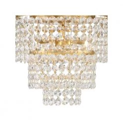 Gabrielle 14 in 3-Light Antique Gold Flush Mount by Crystorama -Crystorama popular store antique gold crystorama flush mount lights gab b7303 ga 1f 1000